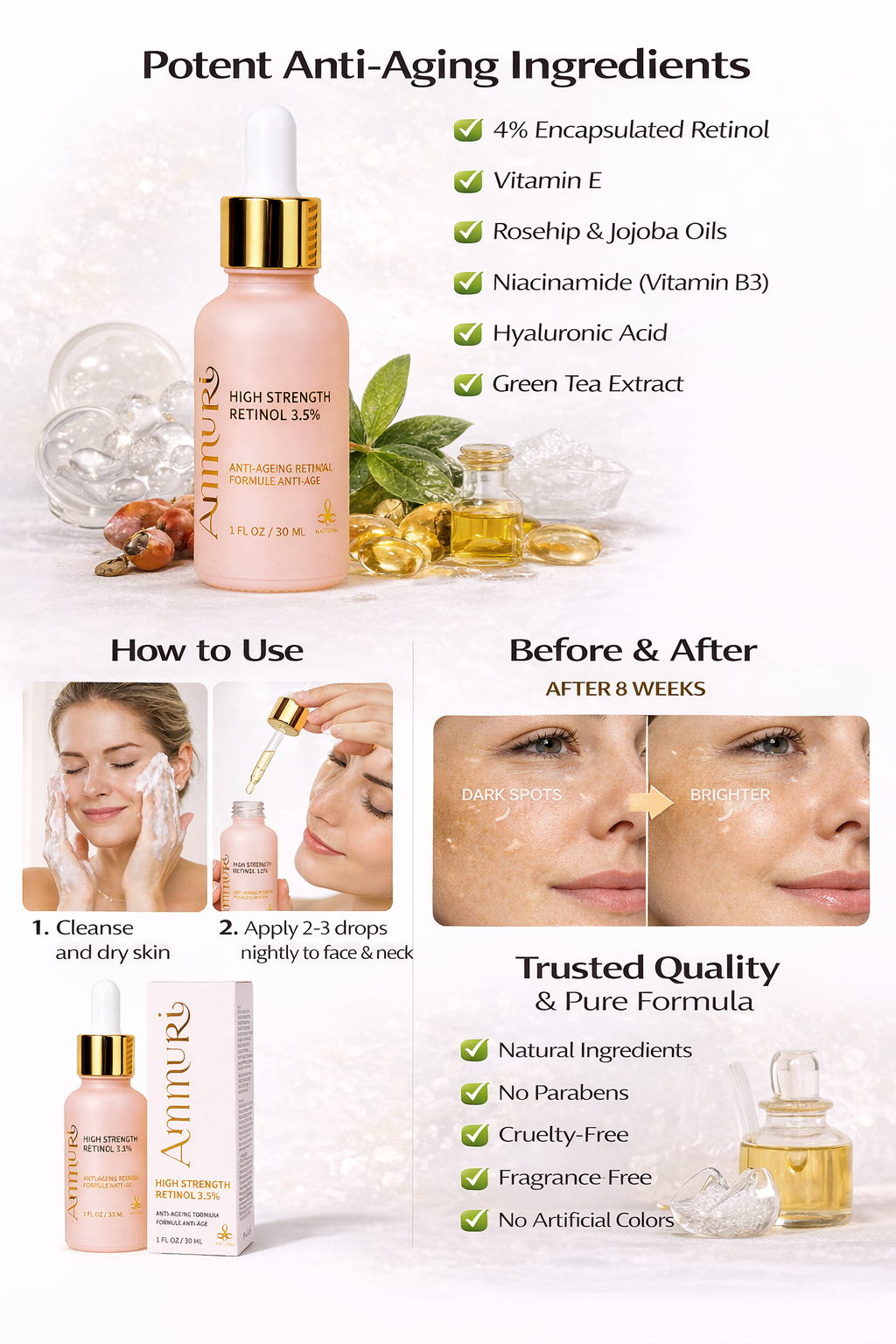 Ammuri Skincare High Strength Retinol 3.5% Serum - Anti-Aging-1