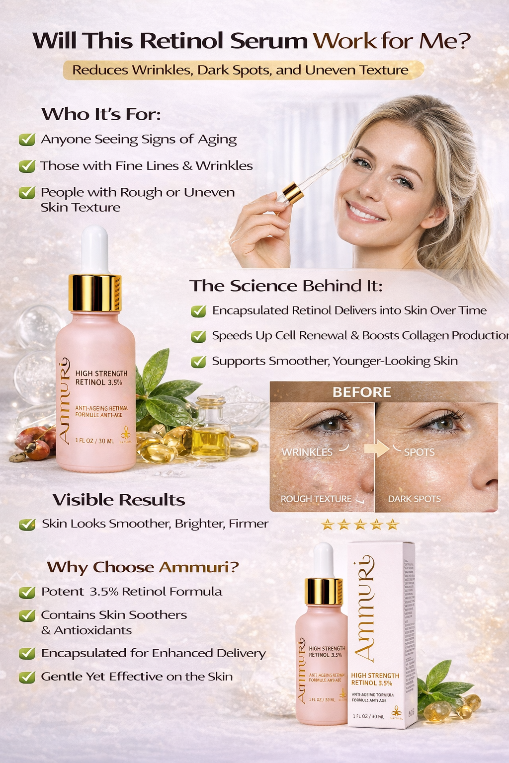 Ammuri Skincare High Strength Retinol 3.5% Serum - Anti-Aging-3